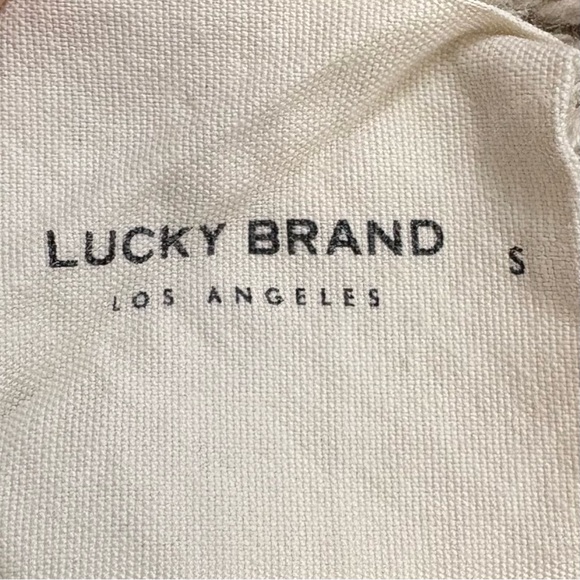 LUCKY BRAND Textured Hoodie in Straw Heat Knit Beige Small - Picture 4 of 10